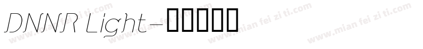 DNNR Light字体转换